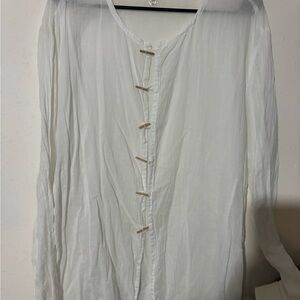 Emporio Armani Sheer White Blouse